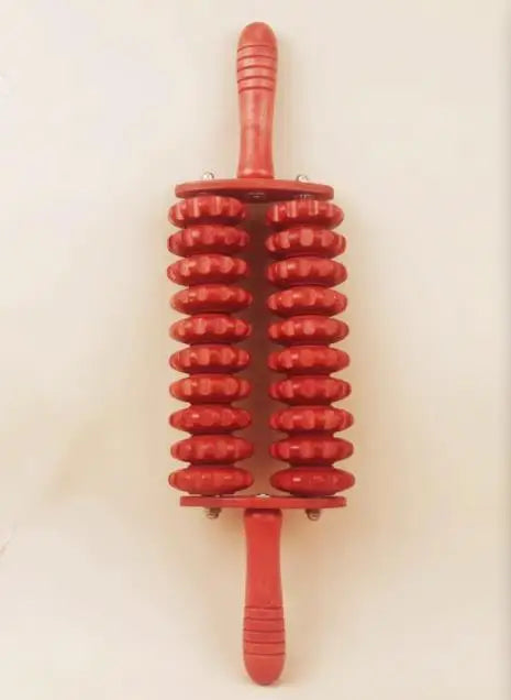 Solid Wooden Roller Massager – Full Body Relaxation Stick