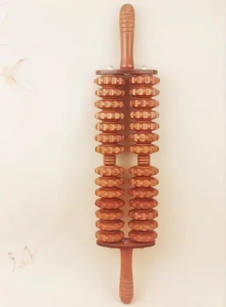 Solid Wooden Roller Massager – Full Body Relaxation Stick