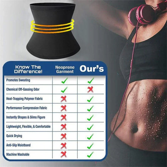 Hot Sauna Sweat Belt – Slimming Waist Trainer for Women