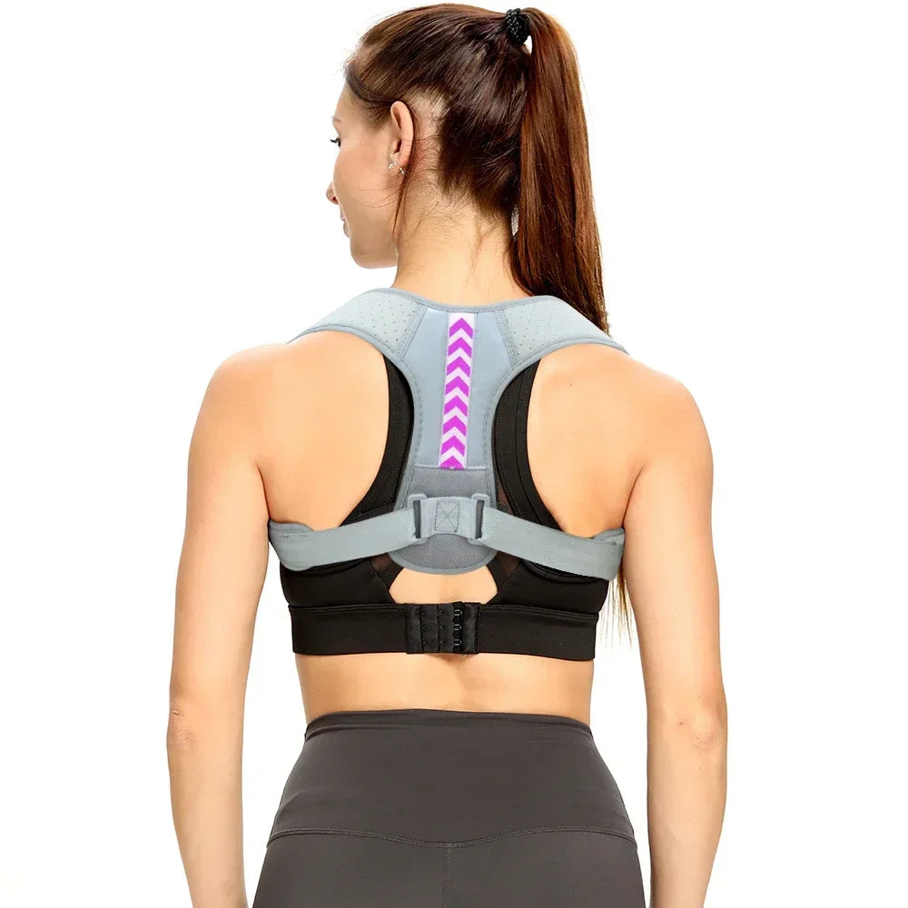 Posture Corrector for Men & Women – Adjustable Upper Back Brace