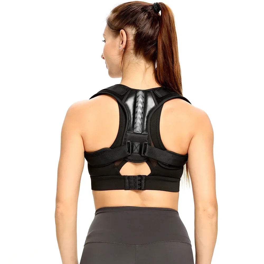 Posture Corrector for Men & Women – Adjustable Upper Back Brace