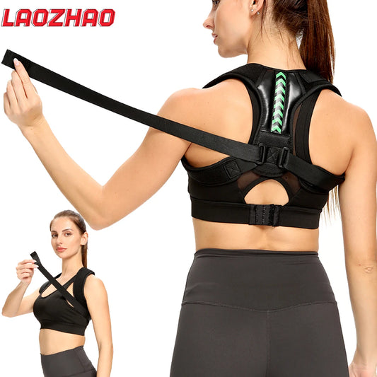 Posture Corrector for Men & Women – Adjustable Upper Back Brace