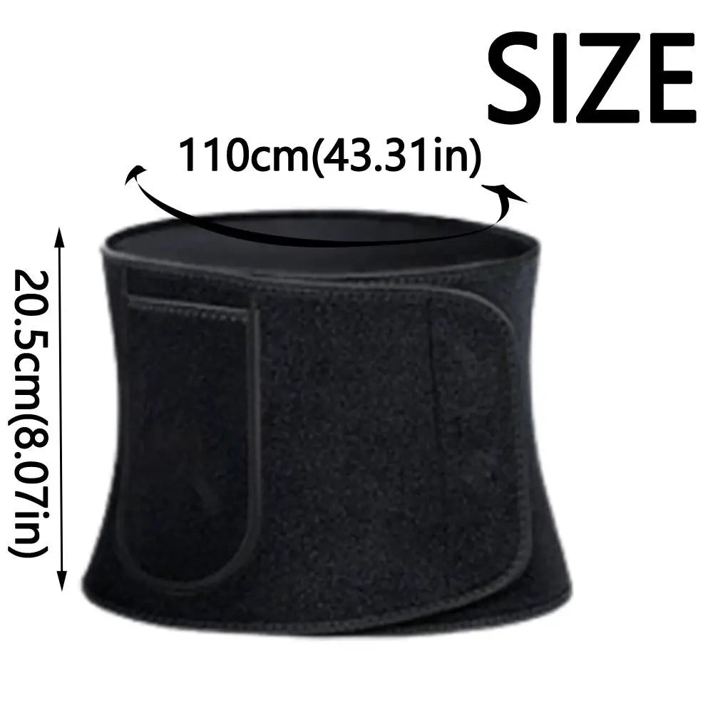 Sweat-Resistant Sports Waist Support Belt – Adjustable & Slimming