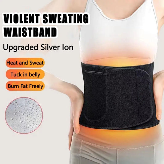 Sweat-Resistant Sports Waist Support Belt – Adjustable & Slimming