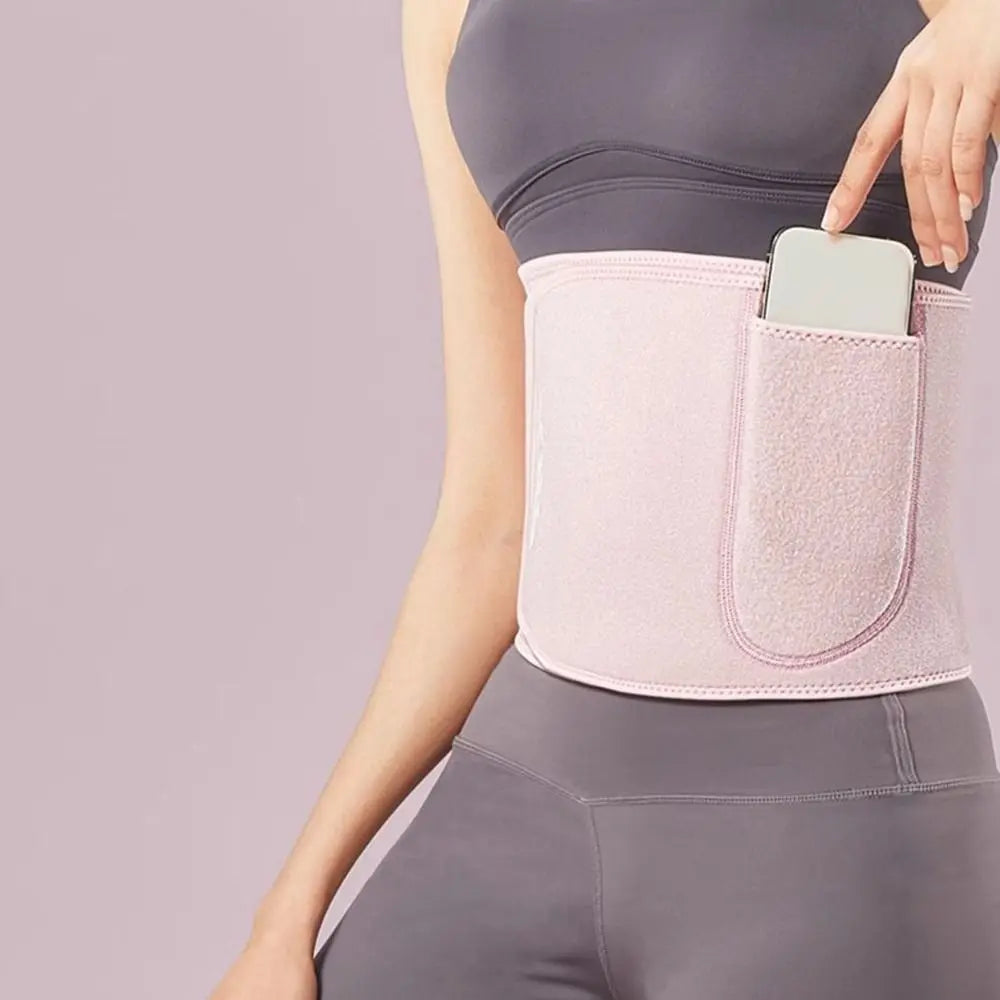 Sweat-Resistant Sports Waist Support Belt – Adjustable & Slimming